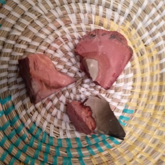 Set of 3 Desert Jasper Stones - Rough - Picture 7 of 9